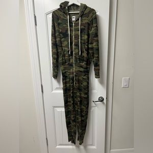 NSF Camo sweatsuit romper worn 1x L